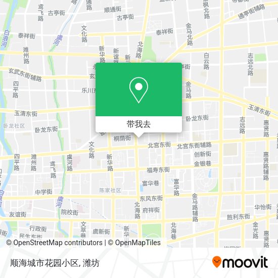 顺海城市花园小区地图