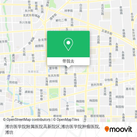 潍坊医学院附属医院高新院区;潍坊医学院肿瘤医院地图