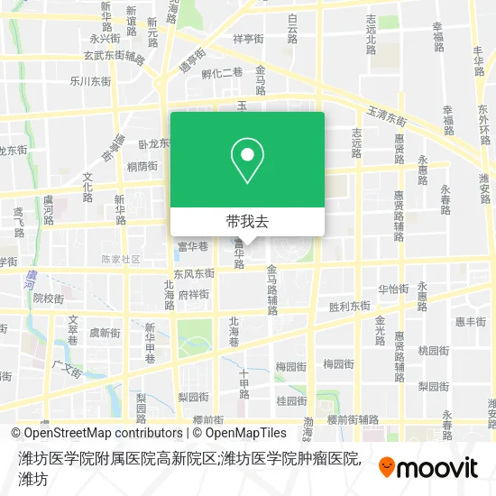 潍坊医学院附属医院高新院区;潍坊医学院肿瘤医院地图