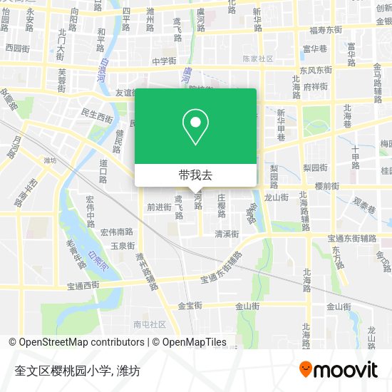 奎文区樱桃园小学地图