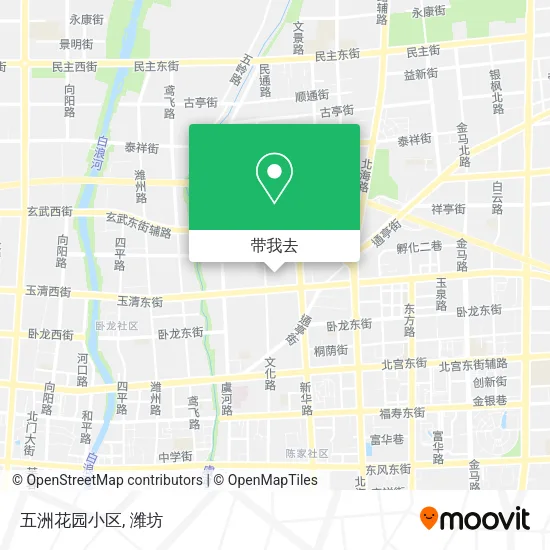 五洲花园小区地图