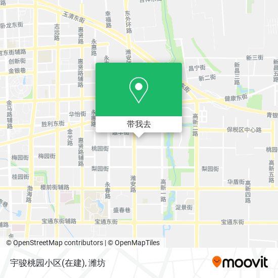 宇骏桃园小区(在建)地图