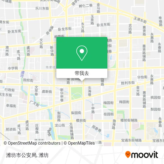 潍坊市公安局地图