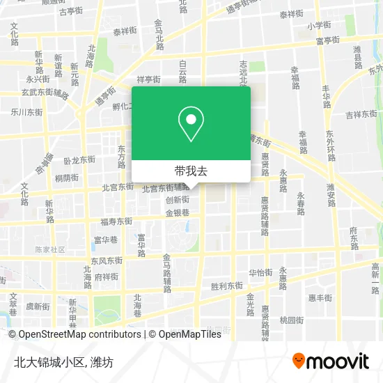 北大锦城小区地图