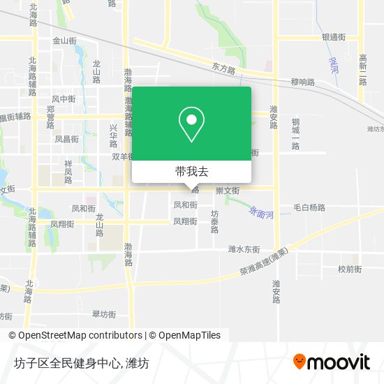 坊子区全民健身中心地图