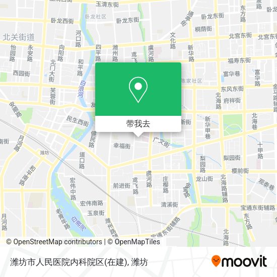 潍坊市人民医院内科院区(在建)地图