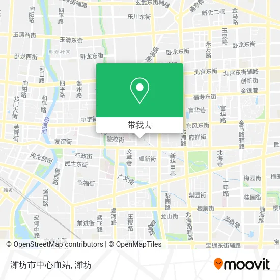 潍坊市中心血站地图