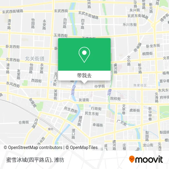 蜜雪冰城(四平路店)地图