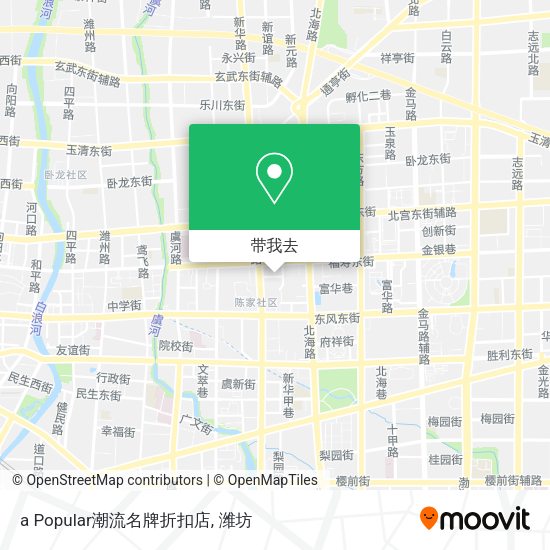 a Popular潮流名牌折扣店地图