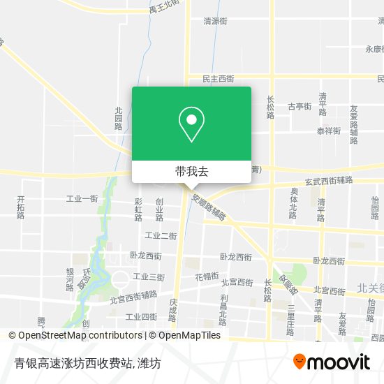 青银高速涨坊西收费站地图