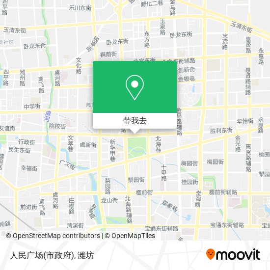 人民广场(市政府)地图