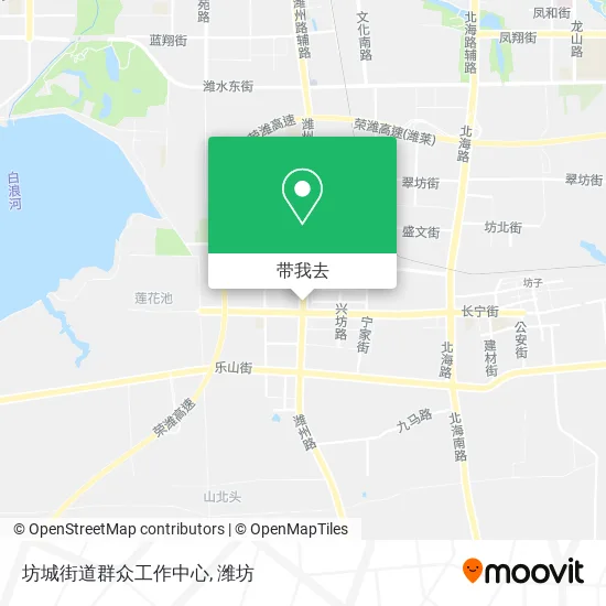 坊城街道群众工作中心地图