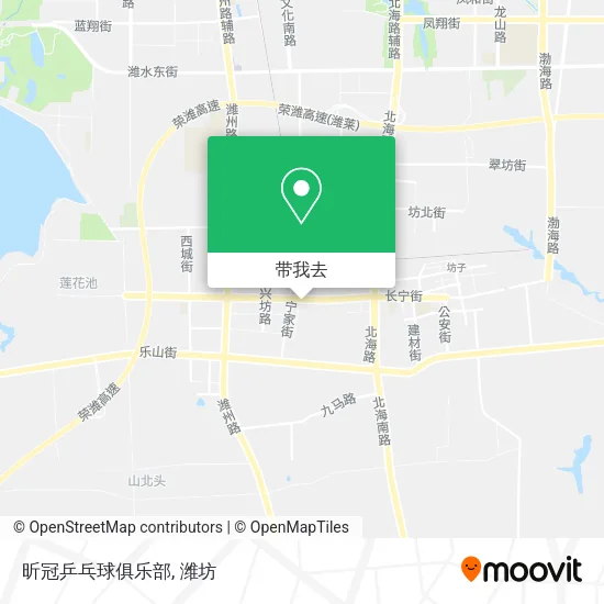 昕冠乒乓球俱乐部地图