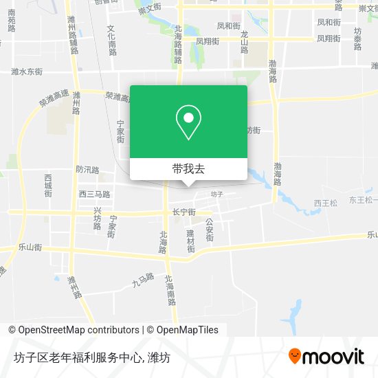 坊子区老年福利服务中心地图
