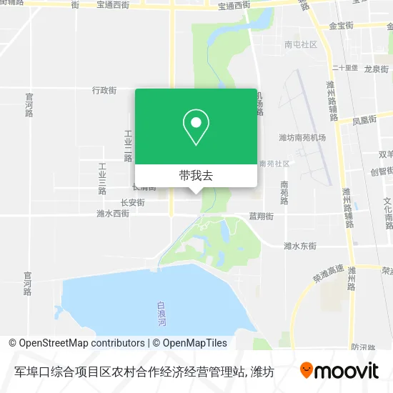 军埠口综合项目区农村合作经济经营管理站地图