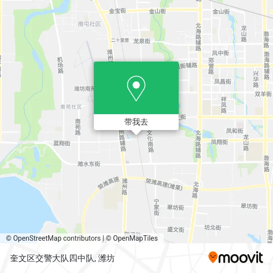 奎文区交警大队四中队地图