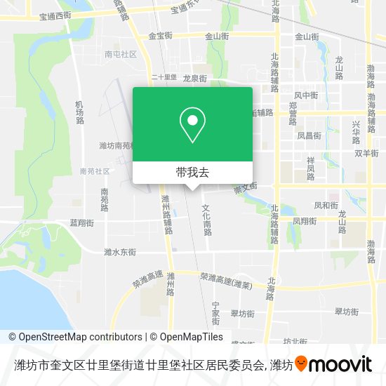 潍坊市奎文区廿里堡街道廿里堡社区居民委员会地图