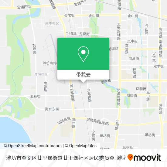 潍坊市奎文区廿里堡街道廿里堡社区居民委员会地图