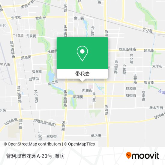 普利城市花园A-20号地图