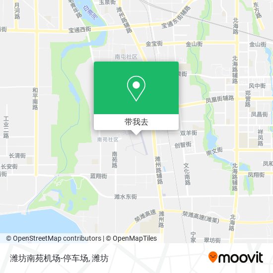 潍坊南苑机场-停车场地图