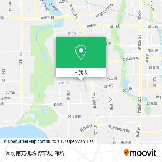 潍坊南苑机场-停车场地图