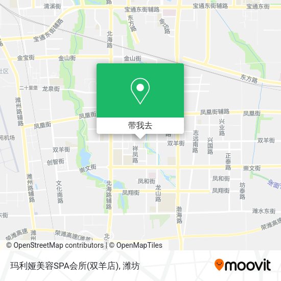 玛利娅美容SPA会所(双羊店)地图