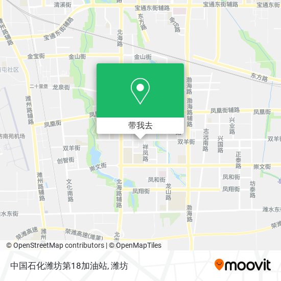 中国石化潍坊第18加油站地图
