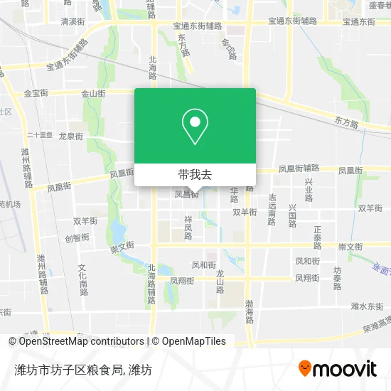 潍坊市坊子区粮食局地图