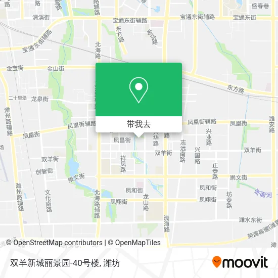 双羊新城丽景园-40号楼地图