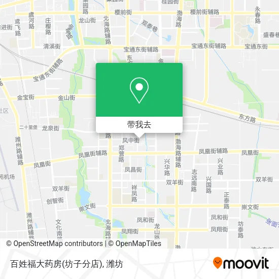 百姓福大药房(坊子分店)地图