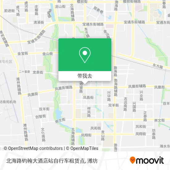 北海路钧翰大酒店站自行车租赁点地图