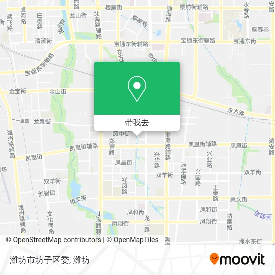 潍坊市坊子区委地图
