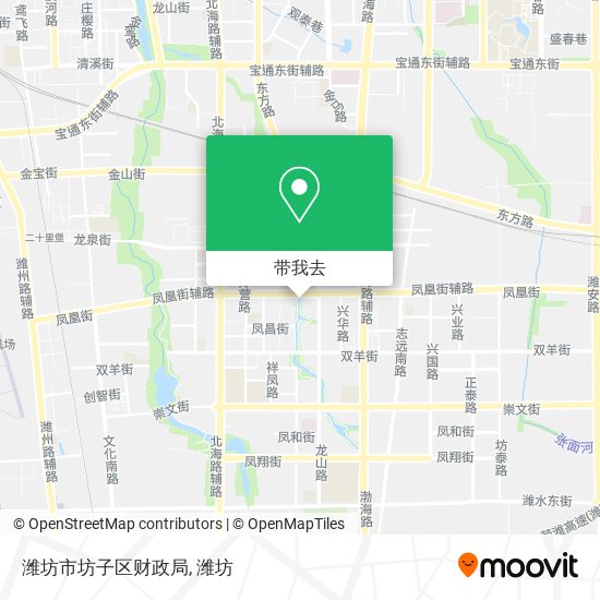 潍坊市坊子区财政局地图