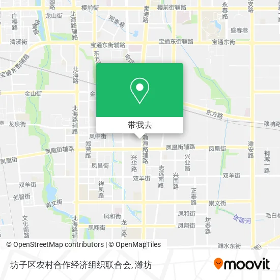 坊子区农村合作经济组织联合会地图