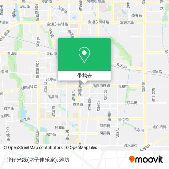 胖仔米线(坊子佳乐家)地图
