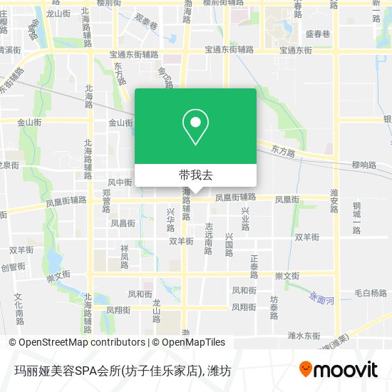 玛丽娅美容SPA会所(坊子佳乐家店)地图