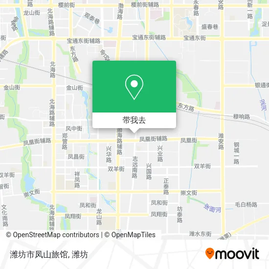潍坊市凤山旅馆地图