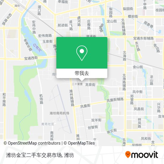 潍坊金宝二手车交易市场地图