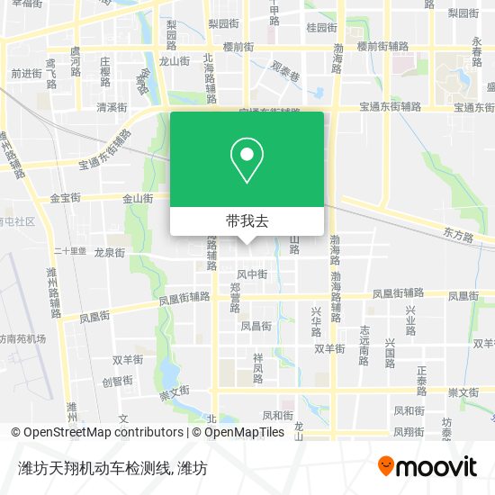 潍坊天翔机动车检测线地图