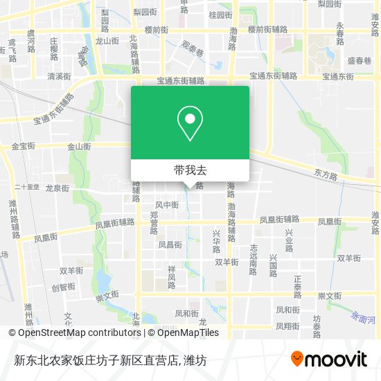 新东北农家饭庄坊子新区直营店地图