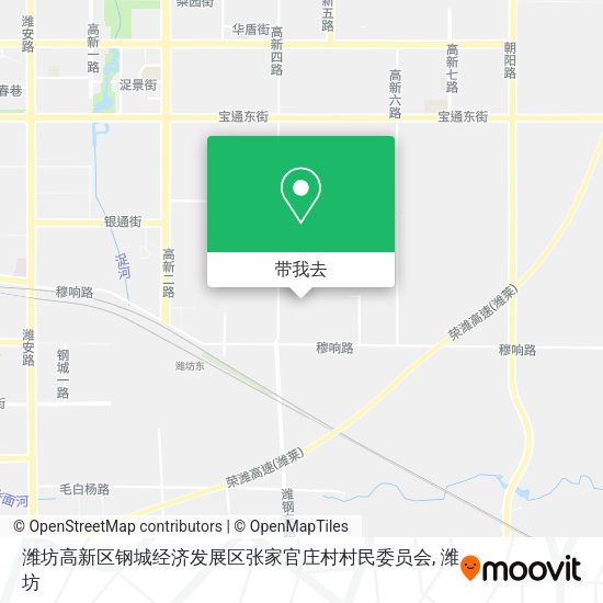 潍坊高新区钢城经济发展区张家官庄村村民委员会地图