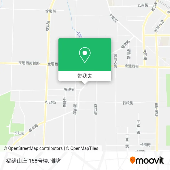 福缘山庄-158号楼地图
