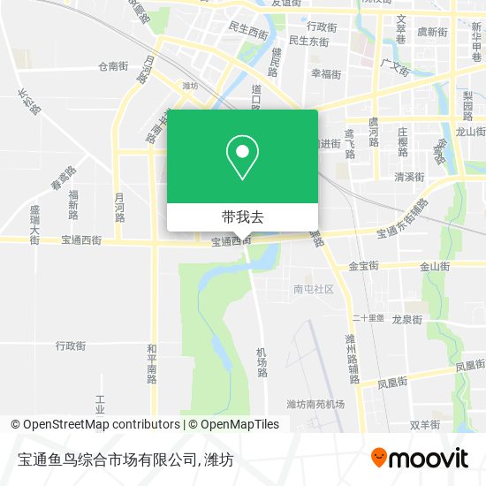 宝通鱼鸟综合市场有限公司地图