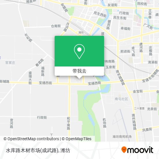 水库路木材市场(成武路)地图