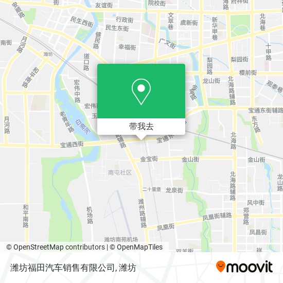 潍坊福田汽车销售有限公司地图