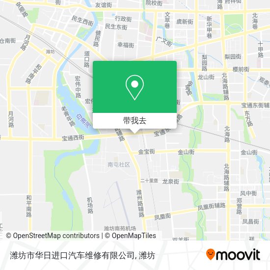 潍坊市华日进口汽车维修有限公司地图