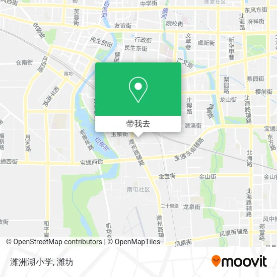 潍洲湖小学地图