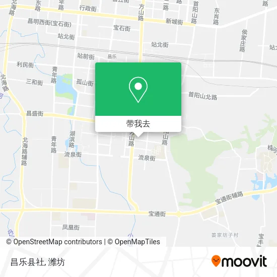 昌乐县社地图