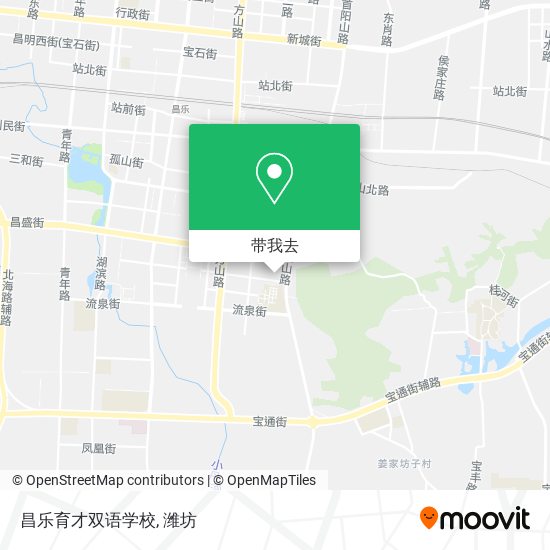 昌乐育才双语学校地图