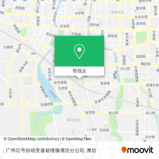 广州亿号自动变速箱维修潍坊分公司地图